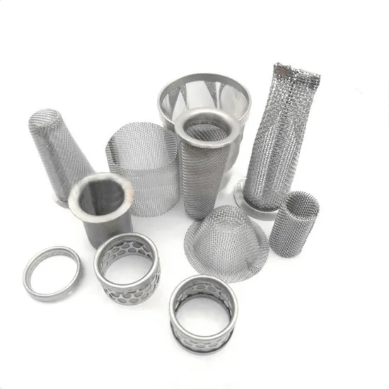 Elemento de filtro de óleo inoxidável de aço de malha de metal com resistência à corrosão