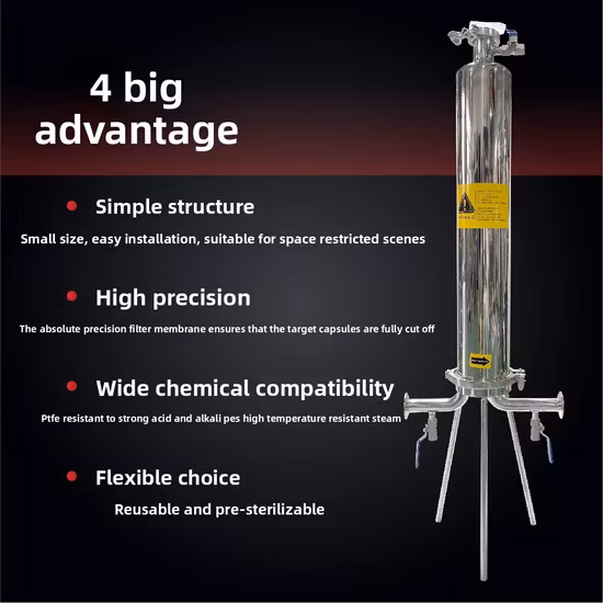 Carcaça de filtro de cartucho para máquina de filtragem de tinta de vinho e cerveja de óleo líquido multi caixa de filtro de saco de água de aço inoxidável