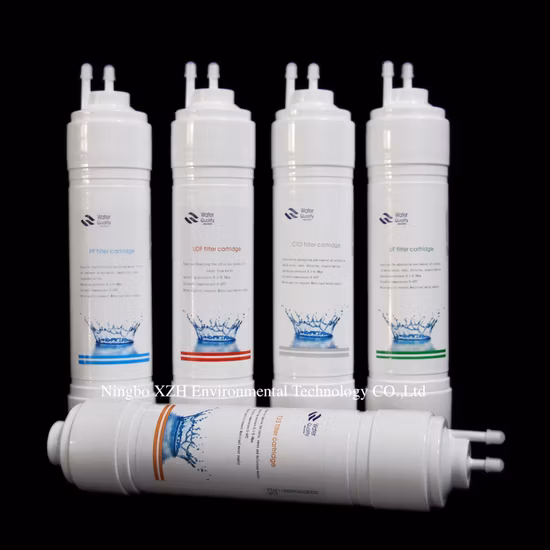 NSF/FDA remove resíduo de cloro Escherichia Bobina de íon de cálcio sedimento de metal pesado carbono RO UF elemento de cartucho de filtro de água